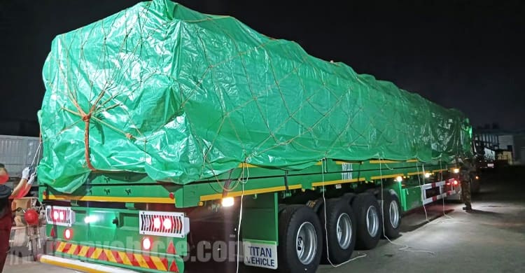 4 Axle Fence Stake Semi Trailer for Sale in Tanzania