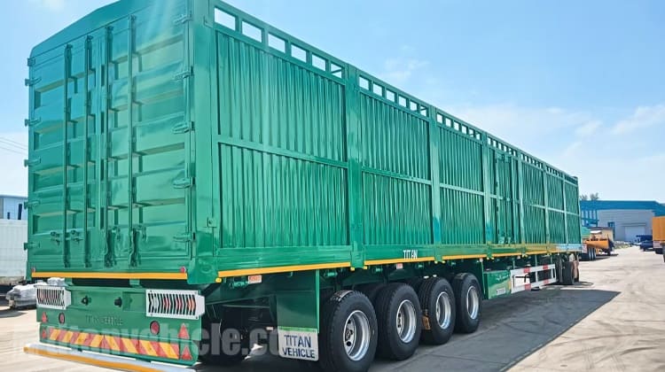 4 Axle Fence Stake Semi Trailer for Sale in Tanzania