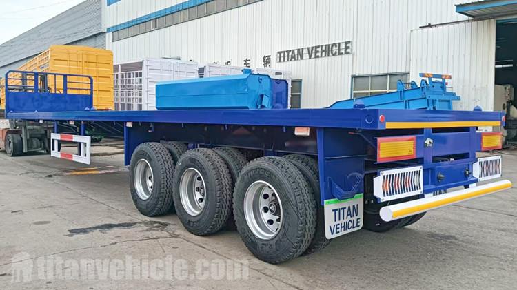 Tri Axle Trailer with Front Board for Sale in Tanzania