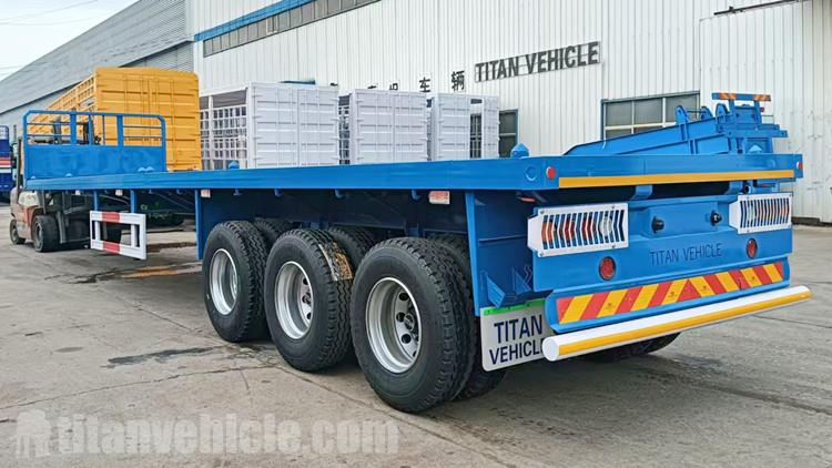 Tri Axle Trailer with Front Board for Sale in Tanzania