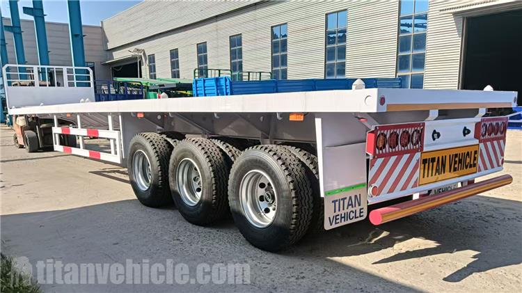 Tri Axle Flat Deck Trailer for Sale In Ghana