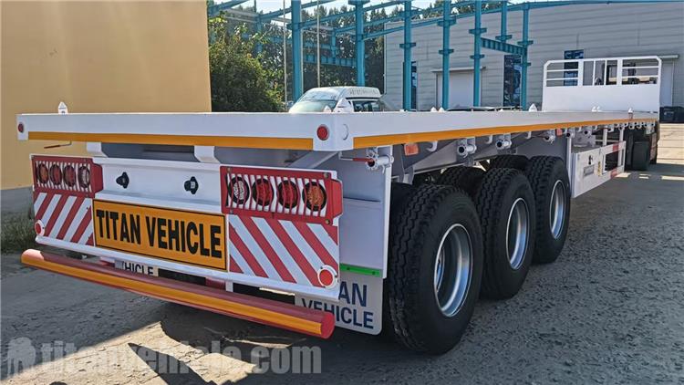 Tri Axle Flat Deck Trailer for Sale In Ghana