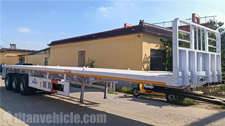 Tri Axle Flat Deck Trailer for Sale In Ghana
