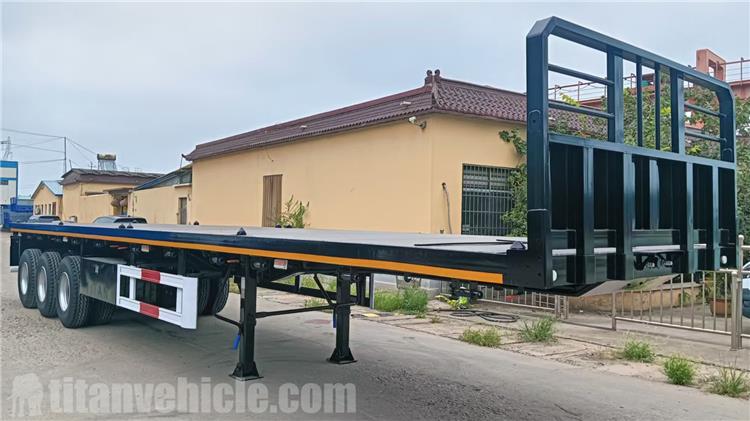 Tri Axle Flat Deck Trailer for Sale In Mauritania