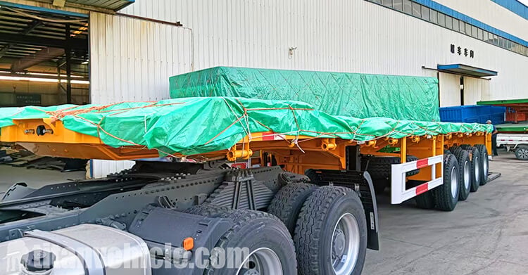 4 Axle Flatbed Semi Trailer for Sale in Tema Ghana