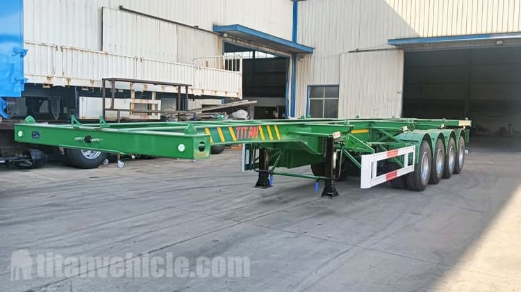 4 Axle Intermodal Container Chassis Trailers for Sale in Jamaica