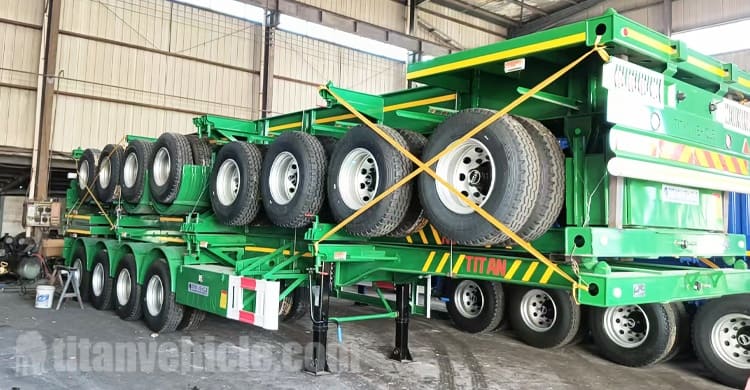 4 Axle Intermodal Container Chassis Trailers for Sale in Jamaica