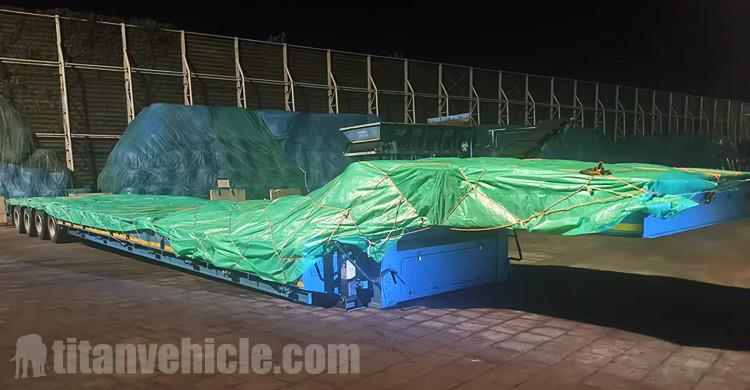 4 Line 8 Axle 150 Ton Lowbed Trailer will be sent to Egypt