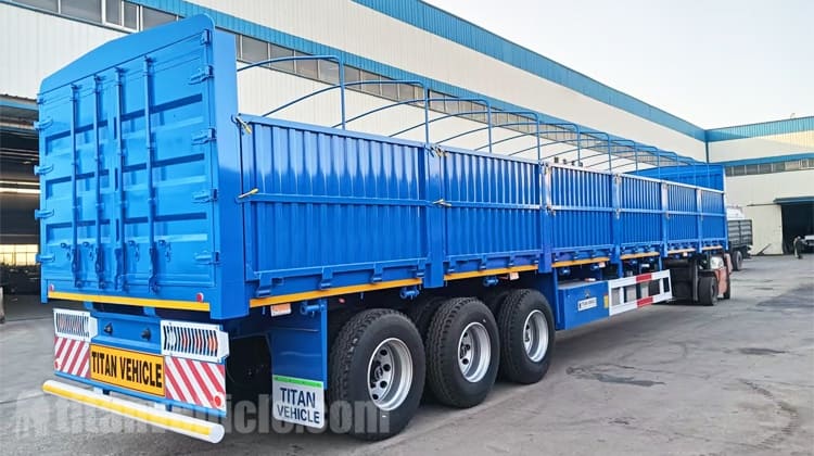 3 Axle Stake Fence Semi Trailer for Sale in Zambia
