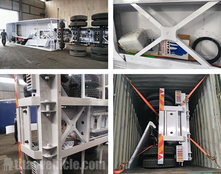 60 Ton Dump Semi Trailer will be sent to Costa Rica by Container