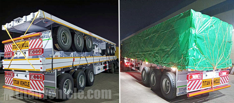 TITAN Tri Axle Flatbed Trailers will be sent to Ghana