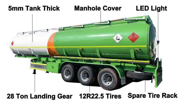 3 Axle Oil Tanker Trailer for Sale In Congo