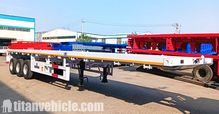 3 Axle 40 Ft Flatbed Trailer for Sale in Tanzania
