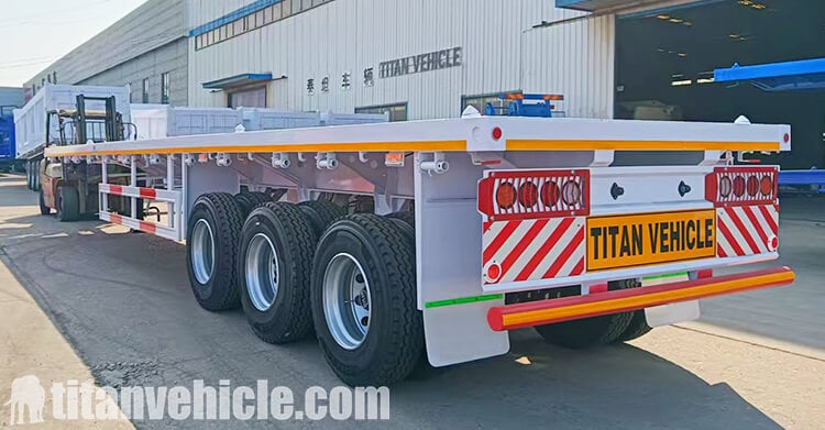 3 Axle 40 Ft Flatbed Trailer for Sale in Tanzania