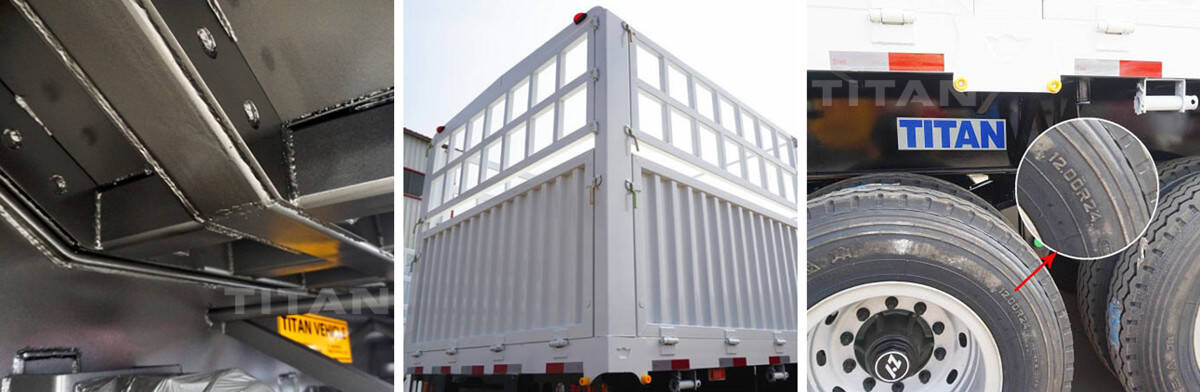 Fence Semi Trailer for Sale | 3 Axle Stake Cargo Semi Trailer Spot 30% Off Discount Prices