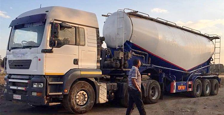 3 axle cement tanker trailer