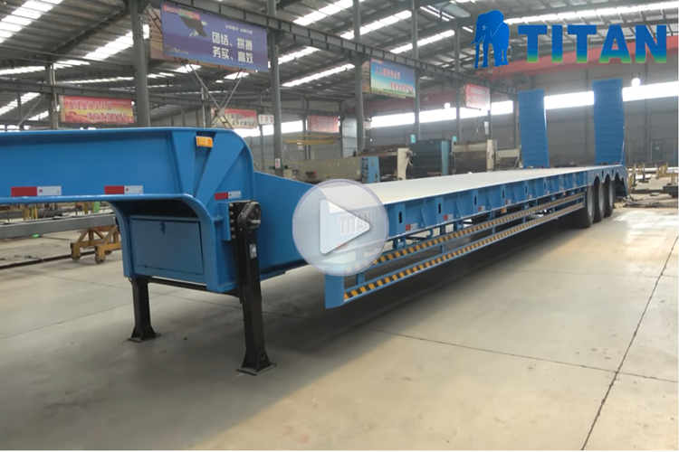 3 axle 60 ton low bed trailer