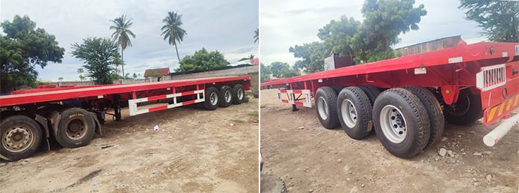 3 axle flatbed container trailer feedback