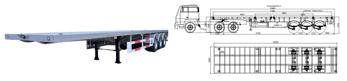 TITAN Flatbed Trailer On Sale Discount Price