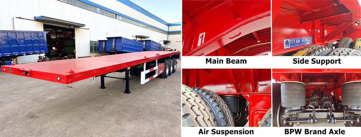 TITAN Flatbed Trailer On Sale Discount Price