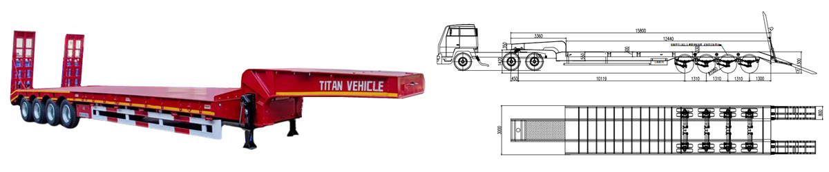 Promotion! TITAN Lowbed Trailer Spot Sale Price
