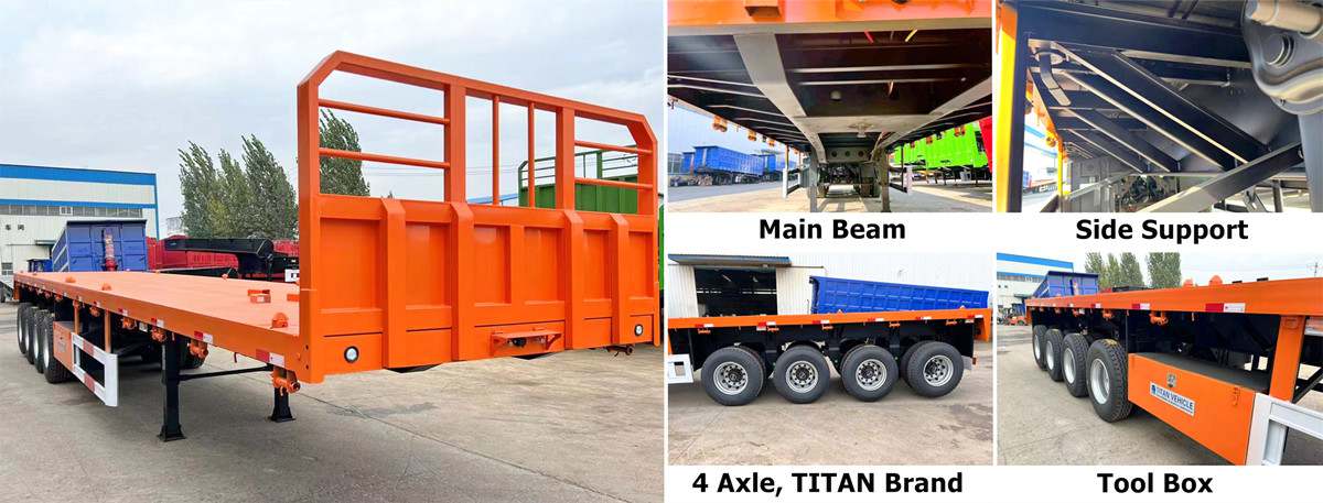 TITAN Flatbed Trailer On Sale Discount Price