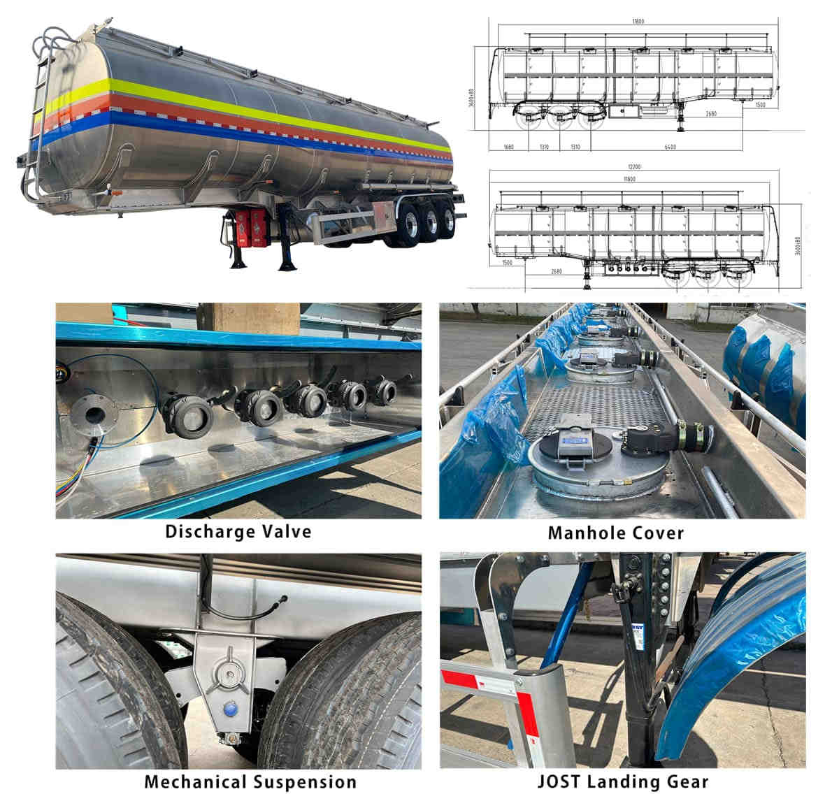 Spot Promotion Fuel Tanker Trailer Price for Sale