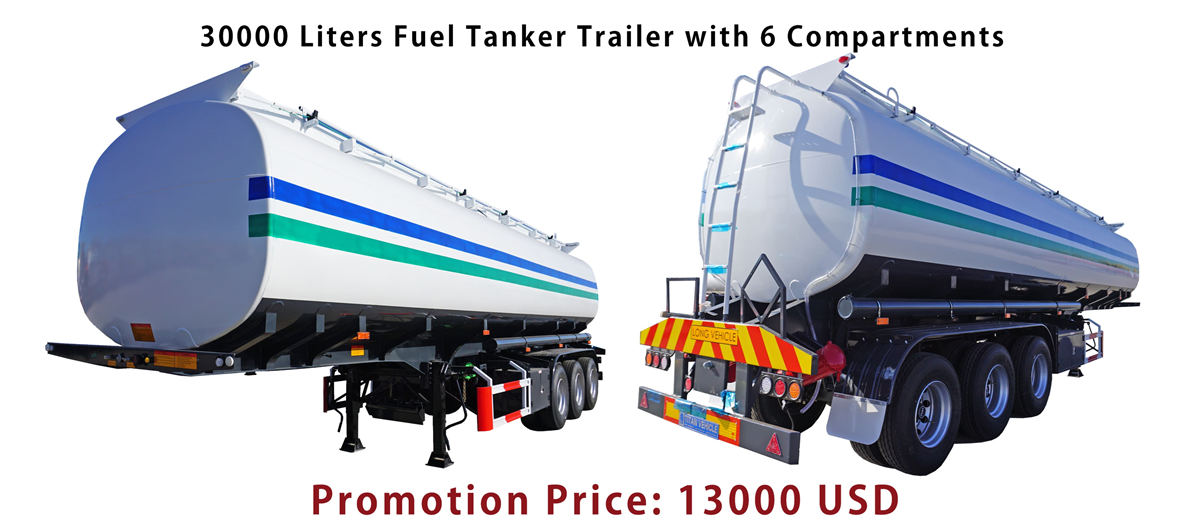 Spot Promotion Fuel Tanker Trailer Price for Sale