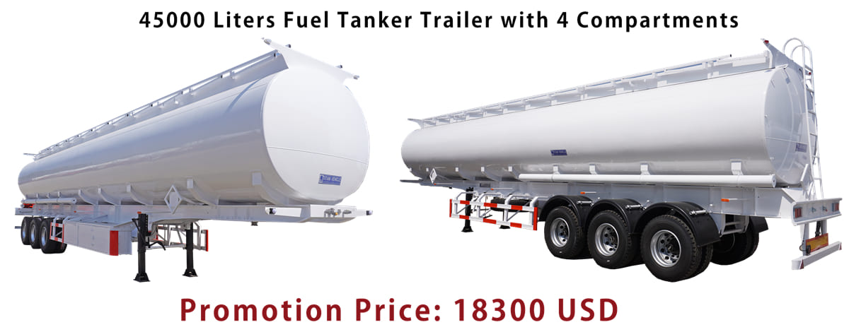Spot Promotion Fuel Tanker Trailer Price for Sale