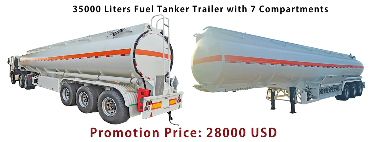Spot Promotion Fuel Tanker Trailer Price for Sale