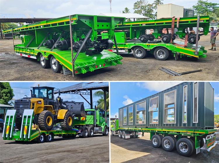 flatbed trailers and lowbed trailers in Samoa