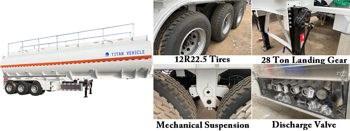 3 Axle 30000L Fuel Tanker Trailer Price In C&ocirc;te d'Ivoire: 13000 USD