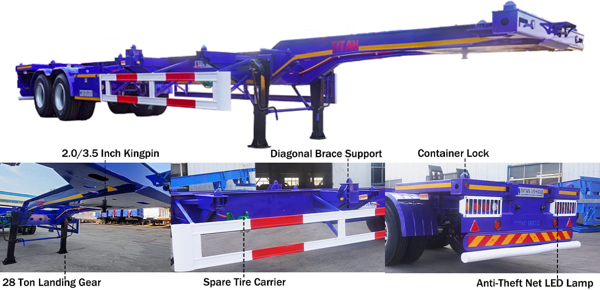 In Stock Container Chassis Trailer Special Offer Pricing