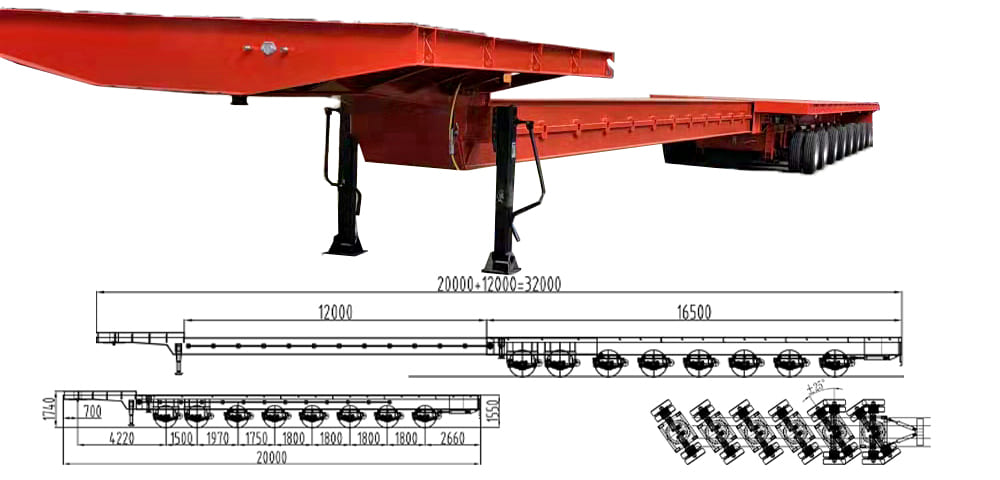 Extendable Trailer & Windmill Blade Adapter Available from Stock with Discount