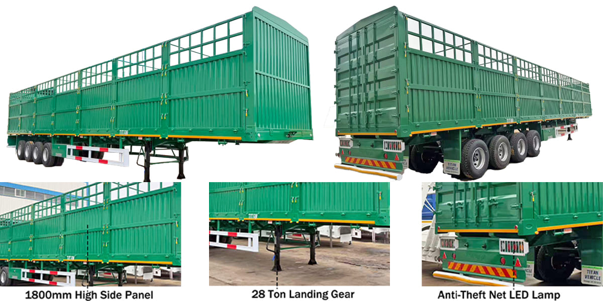 Ready Stock Fence Trailer & Sidewall Trailer Discount Price Available