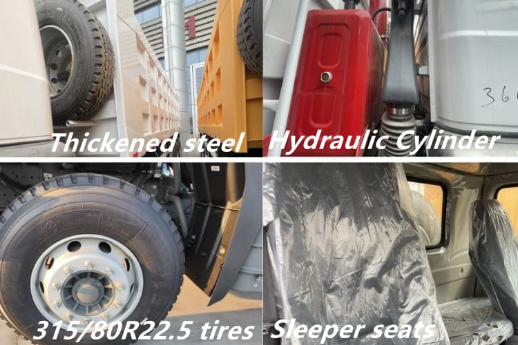 Howo Dump Truck 371HP for Sale in Ghana
