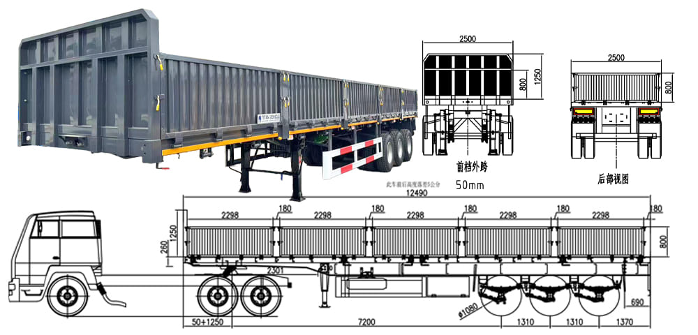 Ready Stock Fence Trailer & Sidewall Trailer Discount Price Available