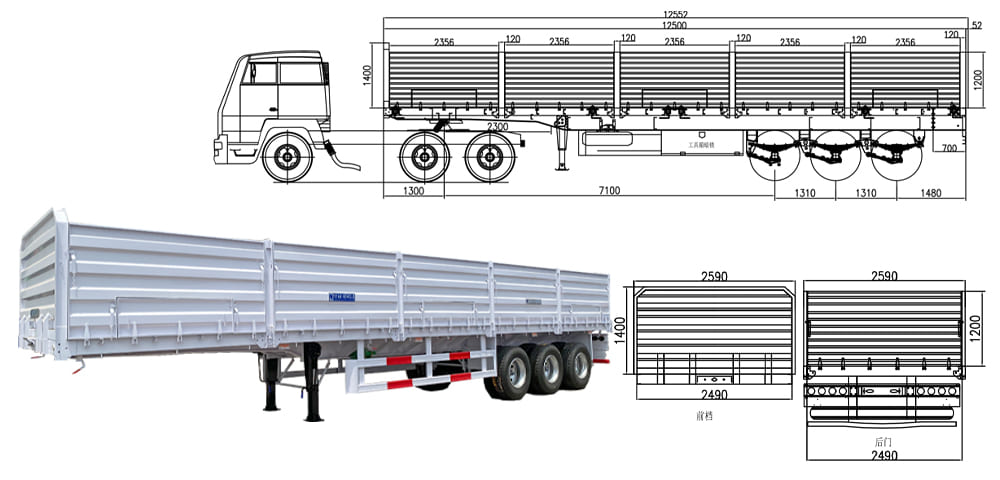 Ready Stock Fence Trailer & Sidewall Trailer Discount Price Available