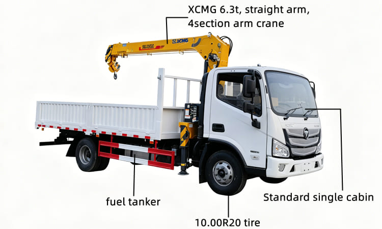 FOTON Cargo Truck with XCMG Straight Arm (2)
