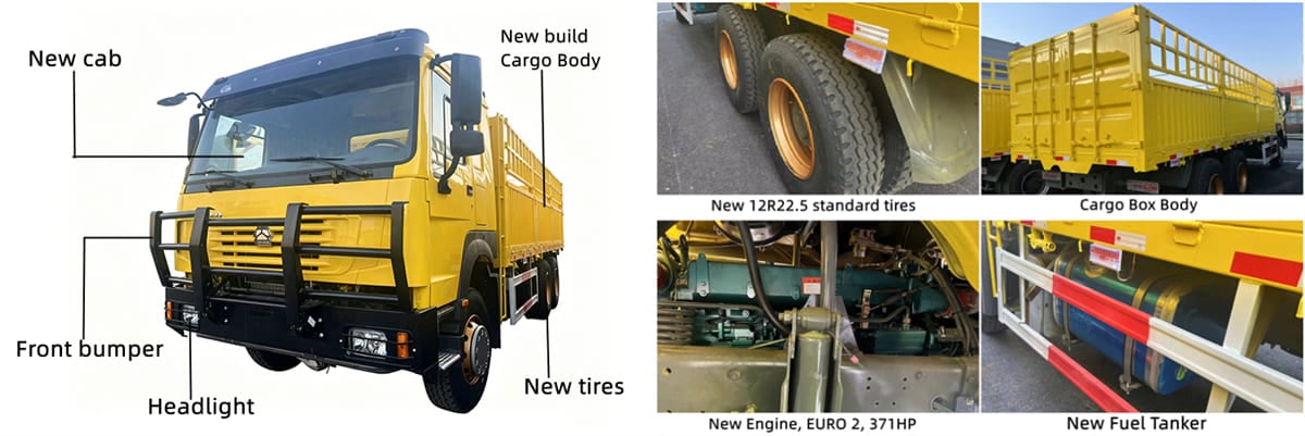 Used Howo Fence Cargo Truck