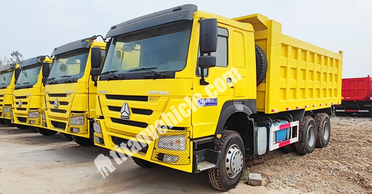 6x4 10 Wheeler Used Howo Dump Truck for Sale in Ghana