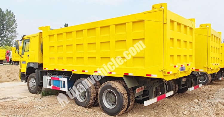 6x4 10 Wheeler Used Howo Dump Truck for Sale in Ghana