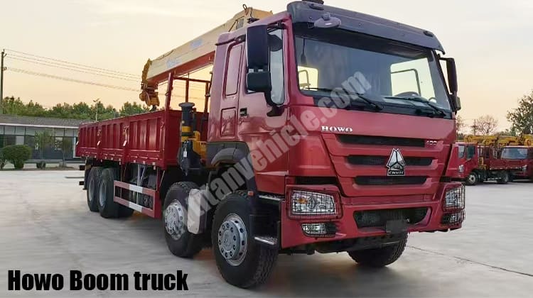 Howo Boom Truck 400 HP for Sale in Brazil