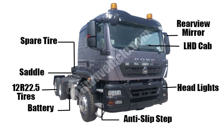Howo TX 430 Tractor Truck for Sale in Mozambique
