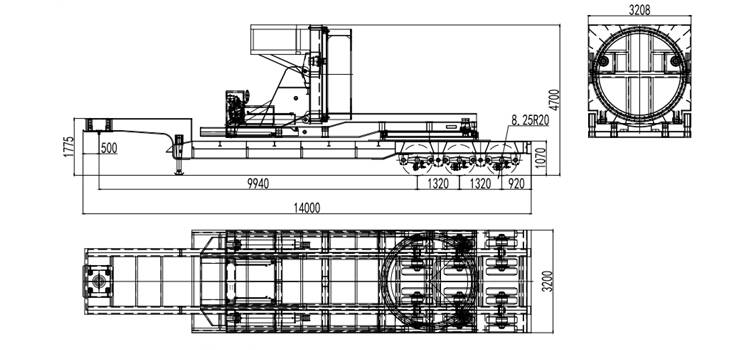 windmill blade transport adaptor