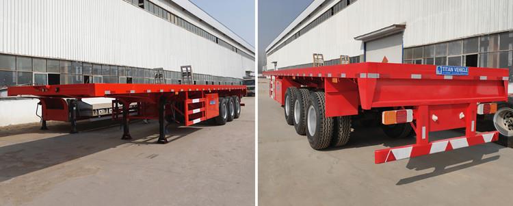 Flatbed Trailer for Sale | 20, 40, 45, 48, 53 ft Container Flatbed Semi Trailer Manufacturers