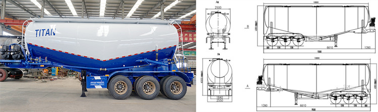 35Ton Powder Tanker Trailer for Sale