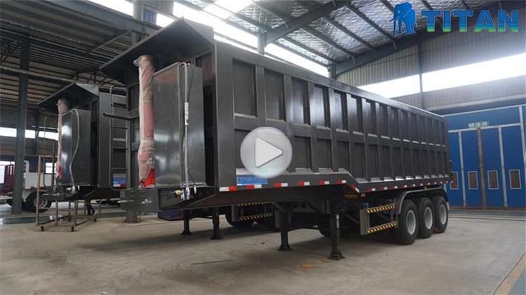 Dump Semi Trailer | 38/40/45 CBM Semi Dump Trailers Capacity Dimensions Specification for Sale