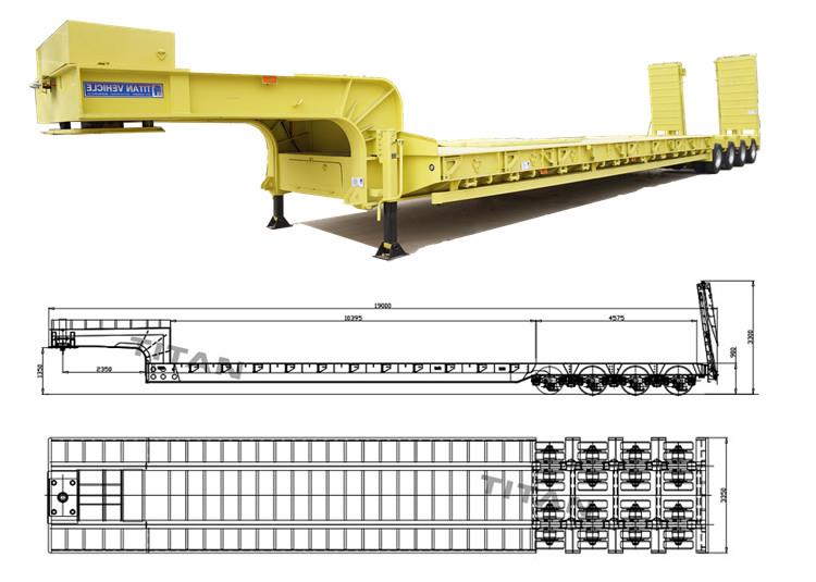 Low Loader Trailer for Sale - 2346Tri Axle Semi Low Loader Trailer Price