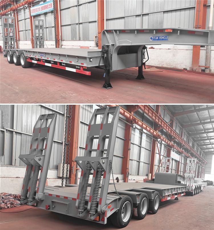 Low Loader Trailer for Sale - 2/3/4/6/Tri Axle Semi Low Loader Trailer Price